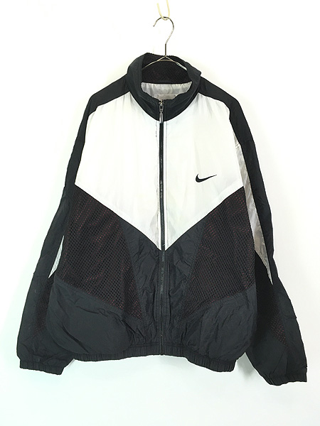 古着 90s NIKE メッシュ クレイジー パターン ナイロン ジャケット XL