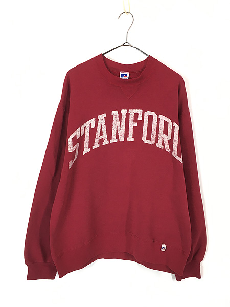 古着 90s USA製 Russell STANFORD カレッジ スウェット トレーナー L