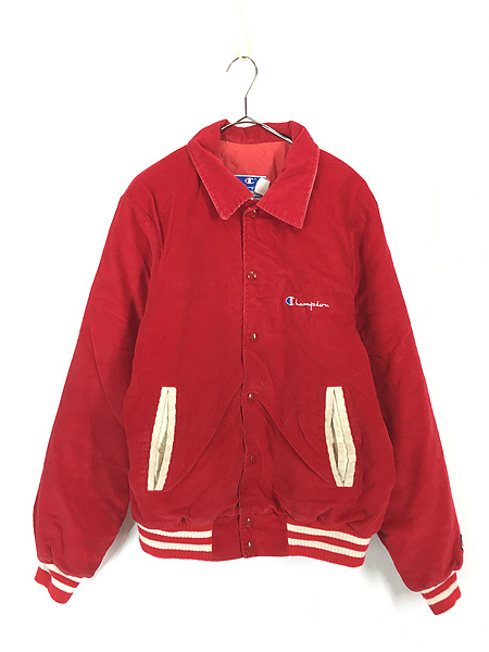 古着 80s USA製 Champion コーデュロイ パデット スタジャン