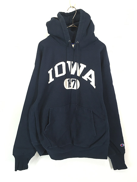 古着 00s Champion Reverse Weave 「IOWA」 2段 カレッジ リバース