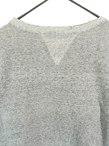 古着 40-50s 無地 ソリッド 2tone 霜降 100%コットン はめ込み 前V