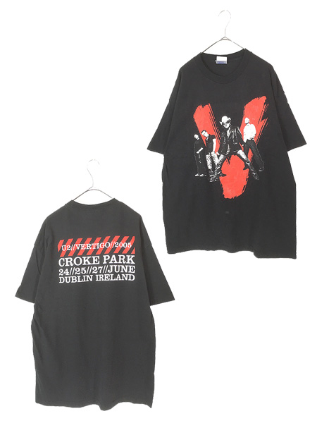 古着 00s USA製 U2 「VERTIGO」 ツアー ロック バンド Tシャツ XL