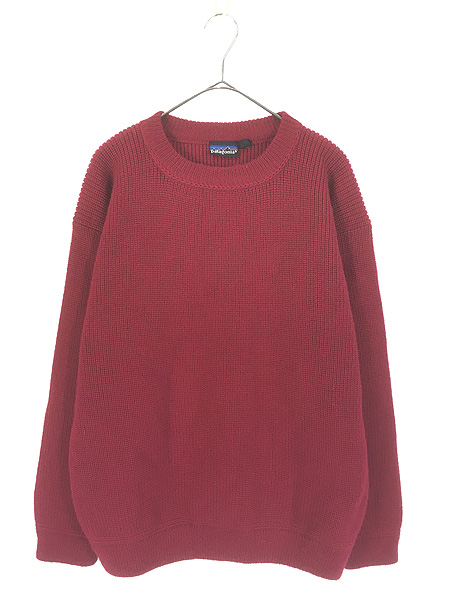 古着 90s Patagonia 「CHAMONIX GUIDE」 無地 ソリッド 肉厚 ウール