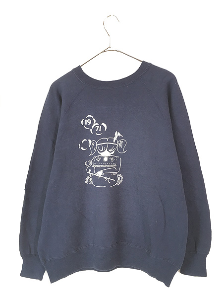 古着 60s Champion 「MOHAWK」 インディアン 民族 両面 フロッキー