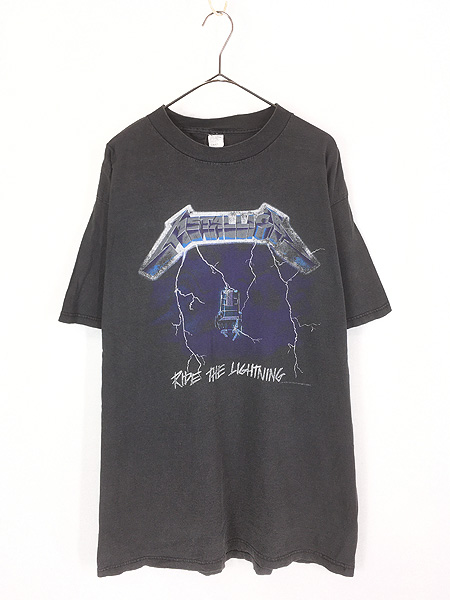 古着 90s USA製 METALLICA 「Ride the Lightning」 電気椅子 ヘヴィ