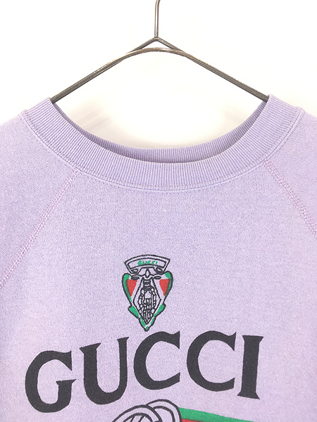 古着 80s USA製 GUCCI グッチ パロディー ブートレグ スウェット