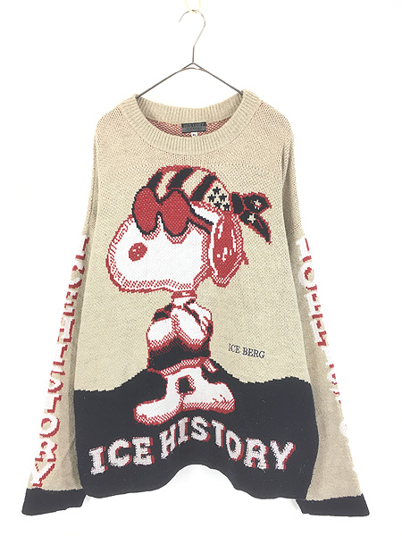古着 Italy製 ICEBERG HISTORY Snoopy スヌーピー 「ICE HISTORY
