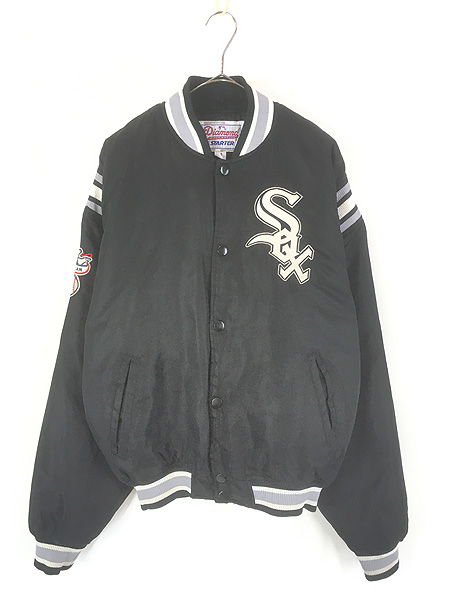 古着 90s MLB Chicago White Sox ホワイトソックス 光沢 サテン