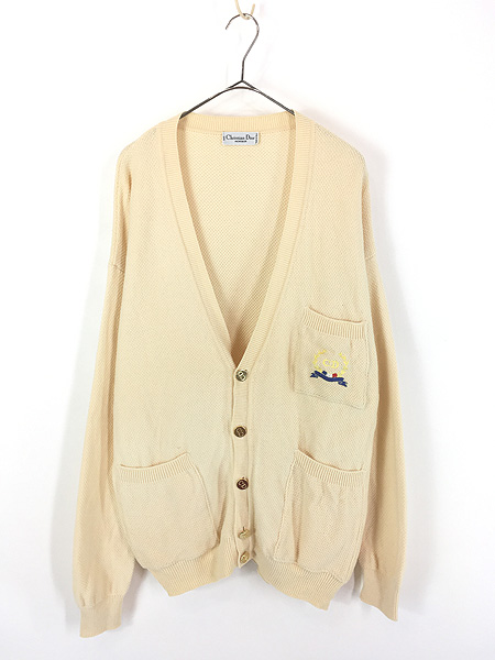 古着 90s Italy製 Christian Dior ワンポイント パチポケ ウール