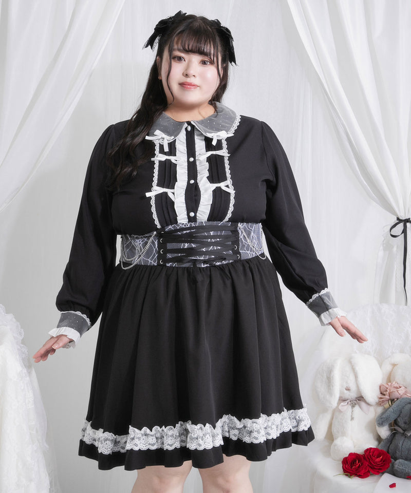 キラキラビジュレースリボンブラウス – レディースファッション通販の