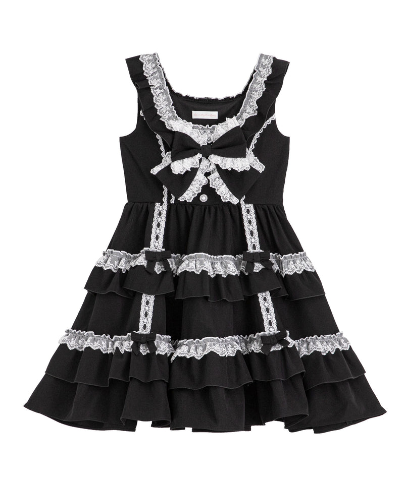 フリルたっぷりはしごレースリボンジャンスカ – レディース