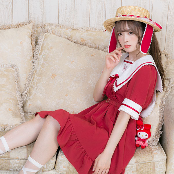 海外発送不可】マイメロディ学園ワンピース – レディースファッション
