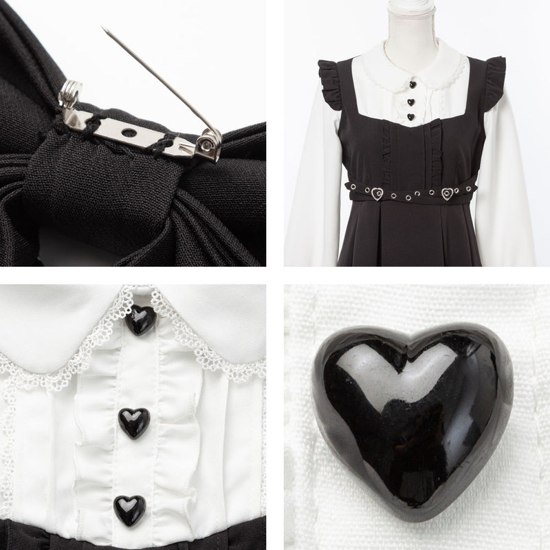 キラキラハートクロスベルトワンピース – レディースファッション通販