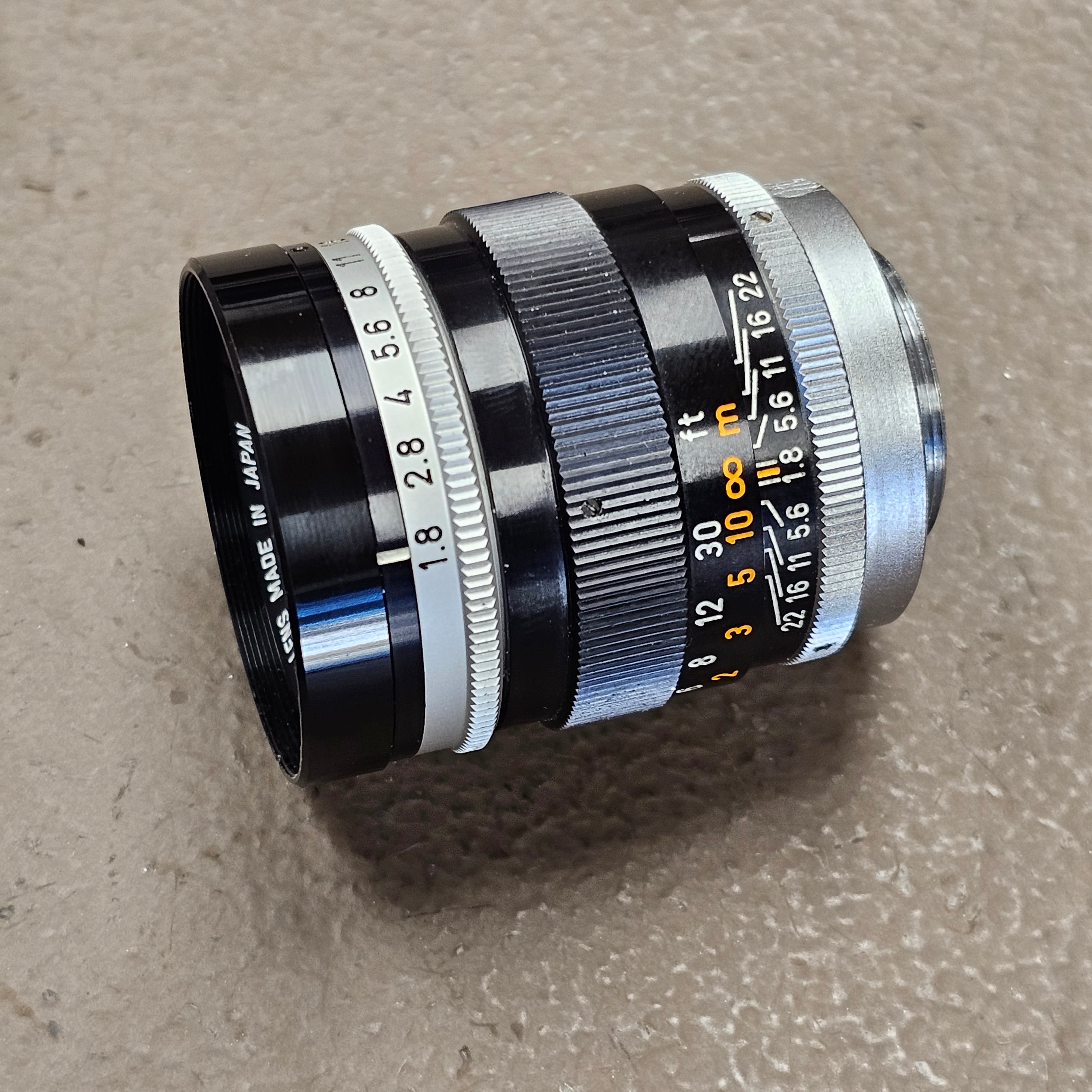 Canon TV-16 50mm T1.8 C-Mount Lens S# 61198 – Du-All Camera