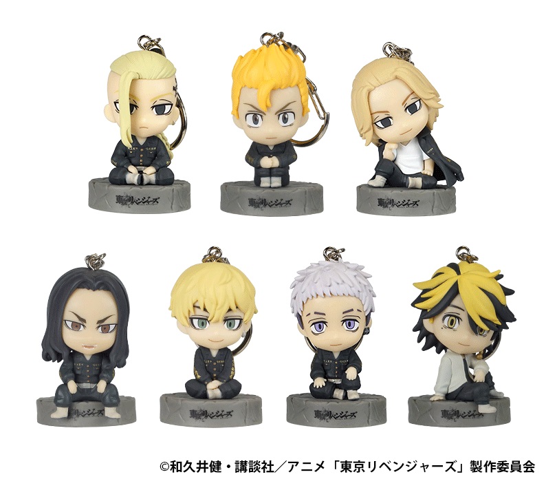 タケミチやマイキーたち全7種！コイン型電子マネー対応フィギュア