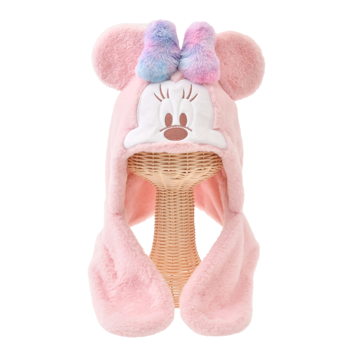 Disney マフラーファンキャップ ミニーマウス ミニーマウス ヒョウ柄