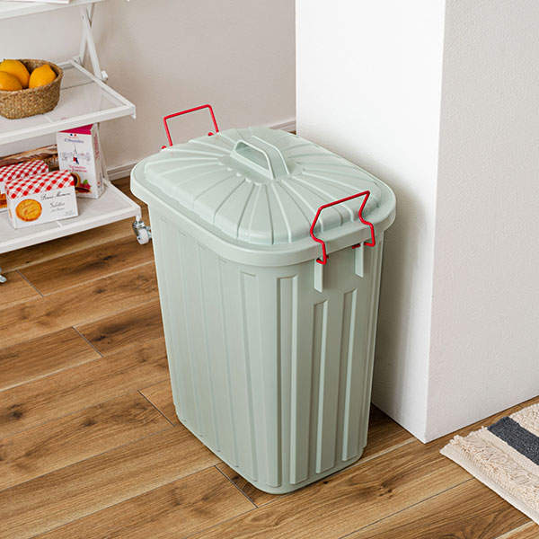 東谷 ごみ箱 タフカン 60L W360×D554×H622mm ブルーグレー LFS-938BG