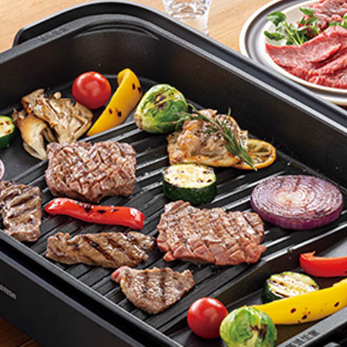 象印マホービン ホットプレート やきやき 3枚プレート 深型 ブラック