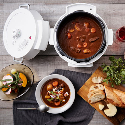 アイリスオーヤマ 電気圧力鍋 4.0L ホワイト PC-MA4-W: OA機器・電池