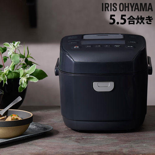 アイリスオーヤマ 炊飯器 銘柄炊き 圧力IH炊飯ジャー 5.5合 ブラック