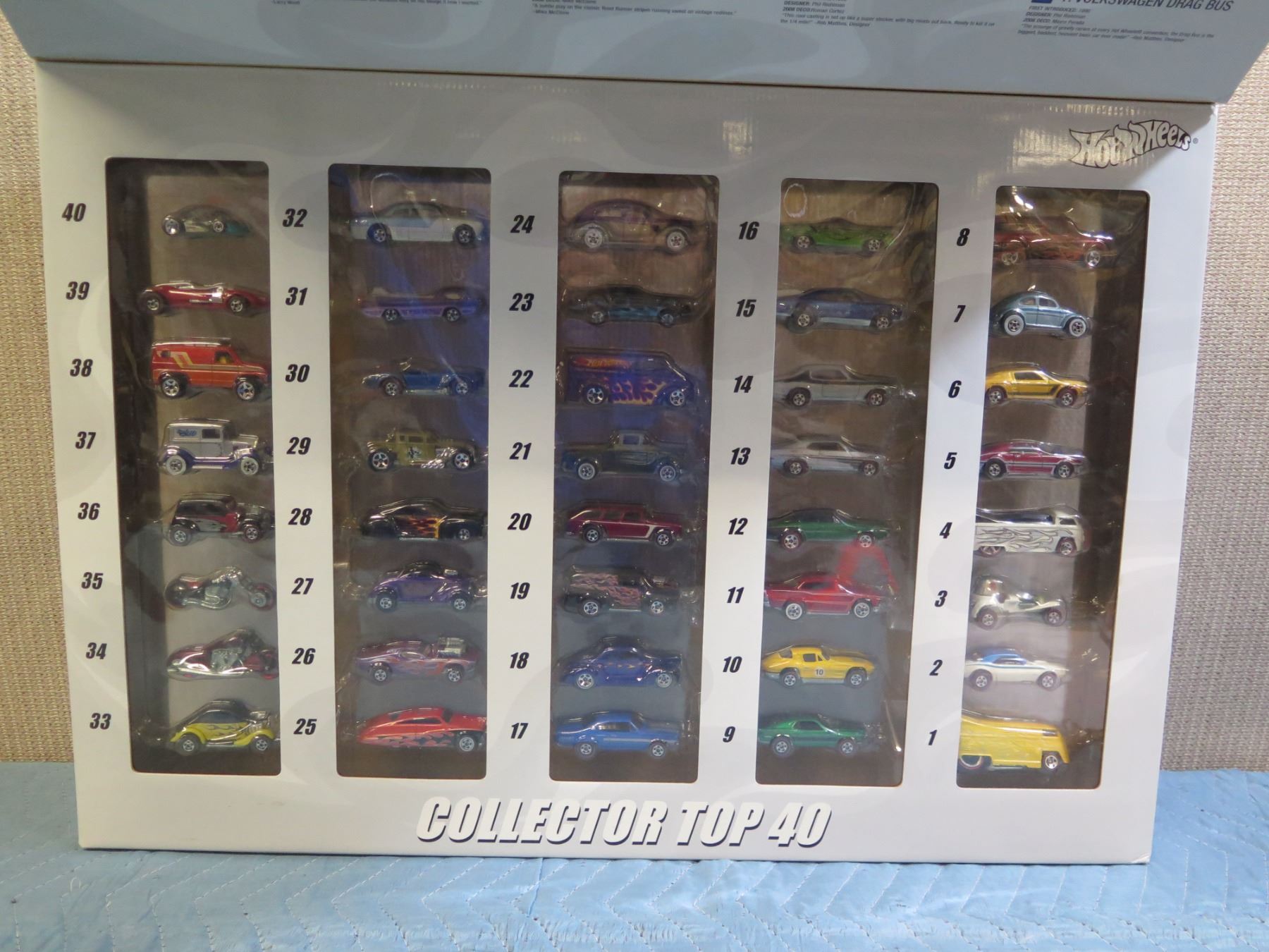 Hot Wheels Collector Top 40 Since '68 Set in Box