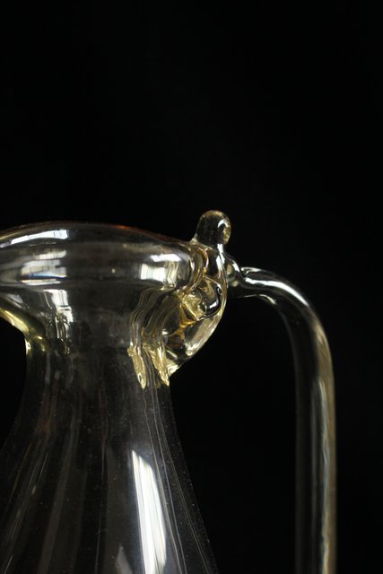 由水常雄 監修 復元正倉院ガラス白瑠璃 水瓶/水差 Y012｜骨董店 のびる