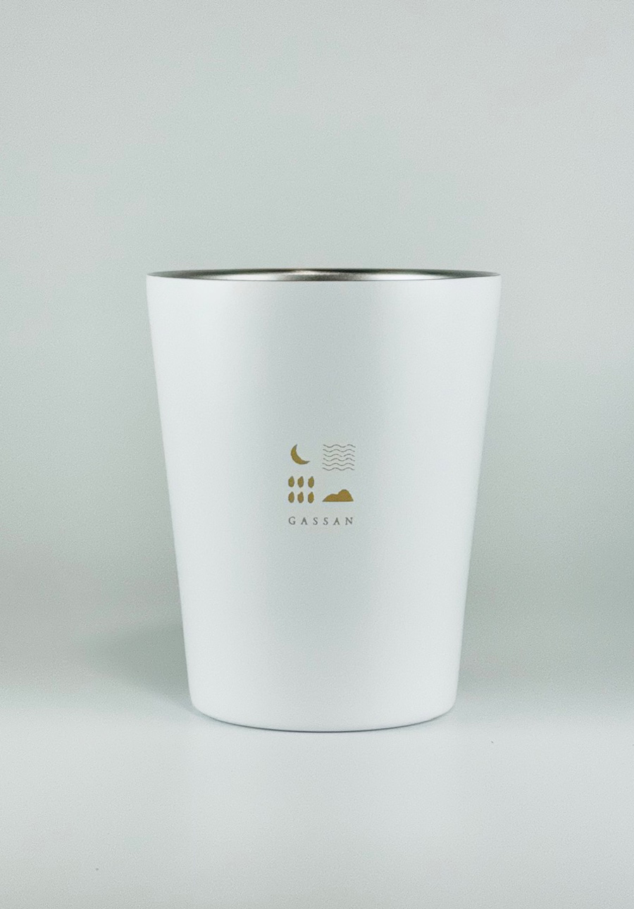 月山 ステンレスサーモタンブラー 白 - 吉田酒造 公式オンラインショップ