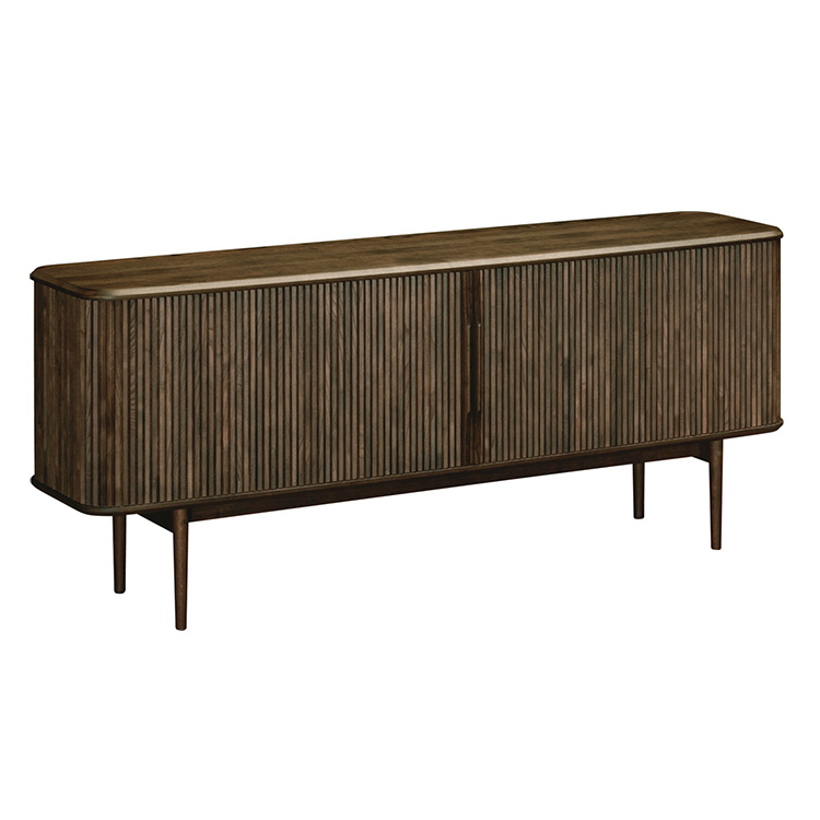 ロールドアキャビネット 幅180cm QW6400 ウォールナットナチュラル