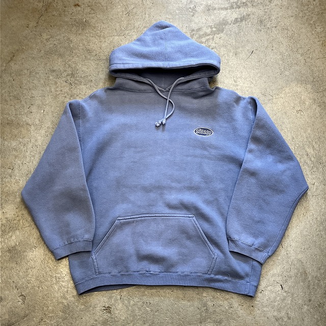 STUSSY OVAL LOGO PARKA 1980'S OLD~ BLUE｜SAFARI サファリ｜高円寺