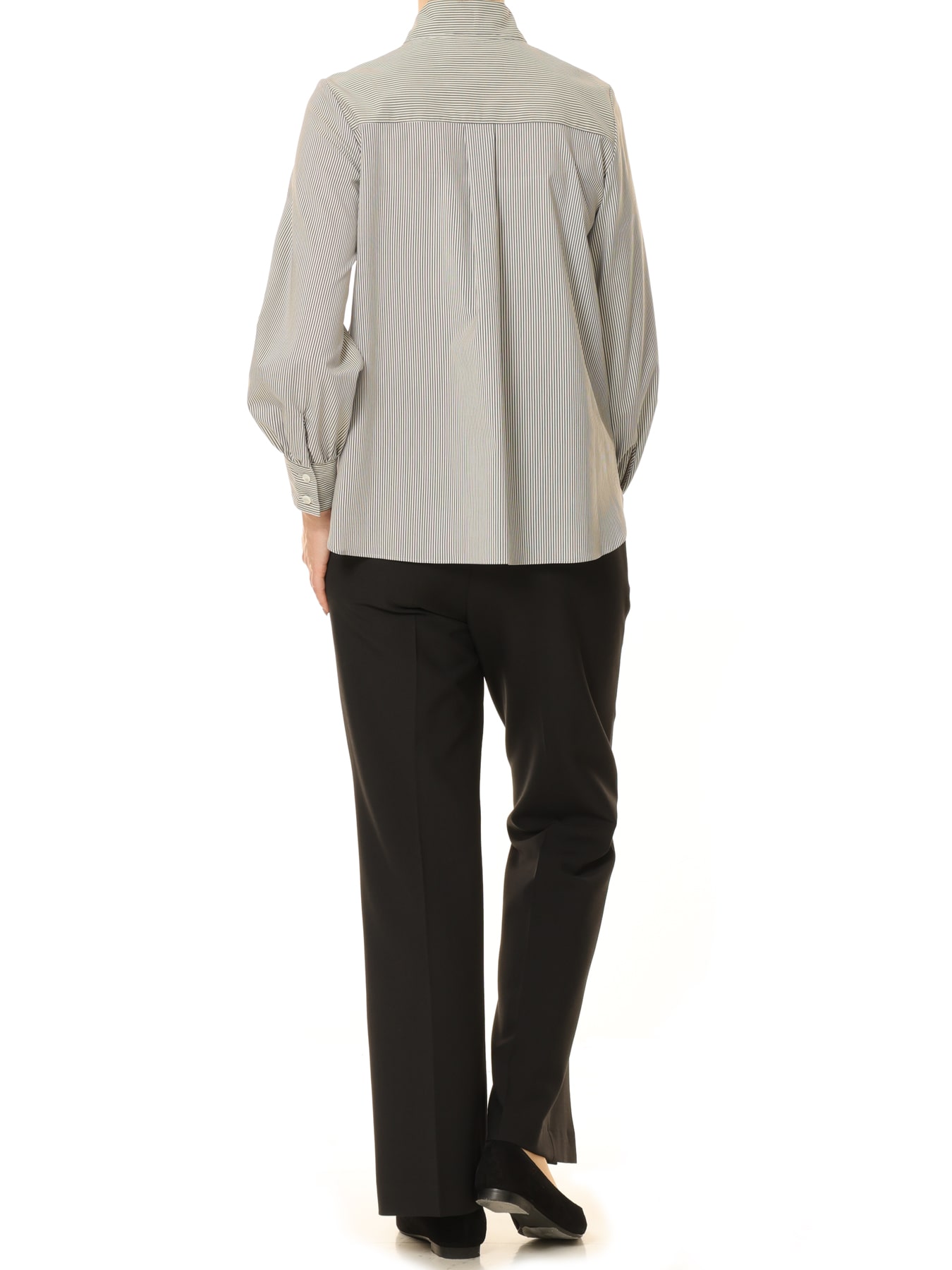 ストライプボウタイブラウス: M-PREMIER公式通販｜m-i-d e-shopping