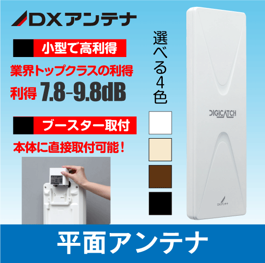 DXアンテナ】 平面アンテナ 20素子〈ブラック〉|e431（いいしざい