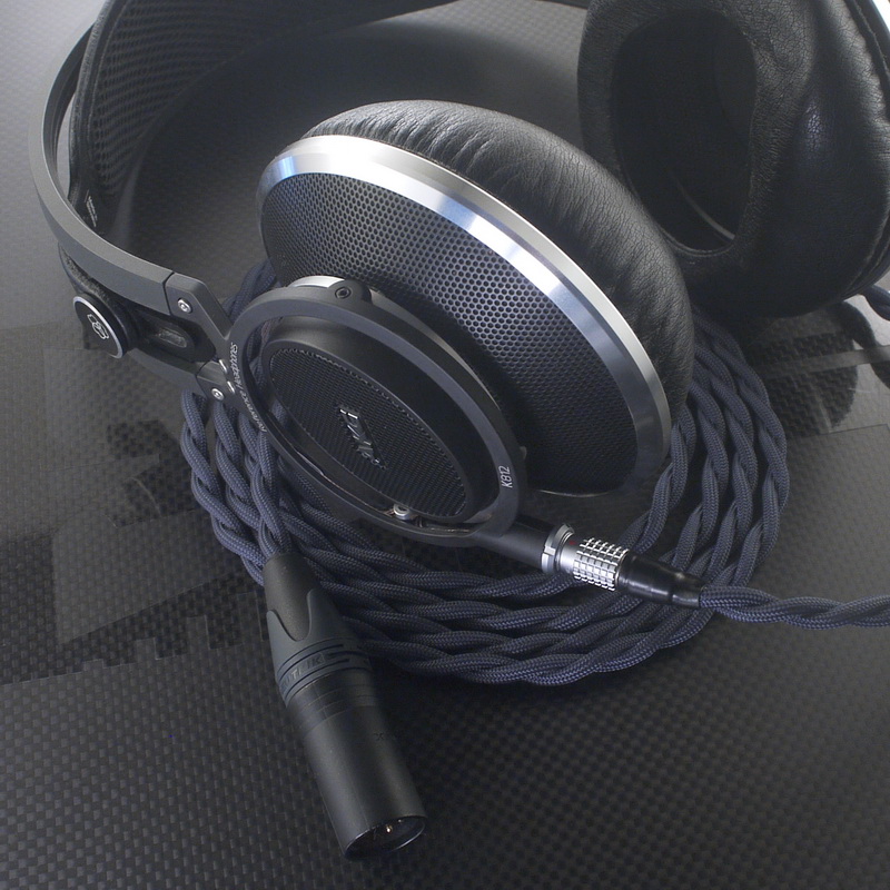 AKG K812改修 GND分離化・バランス接続対応化 専用ケーブル Mogami2799