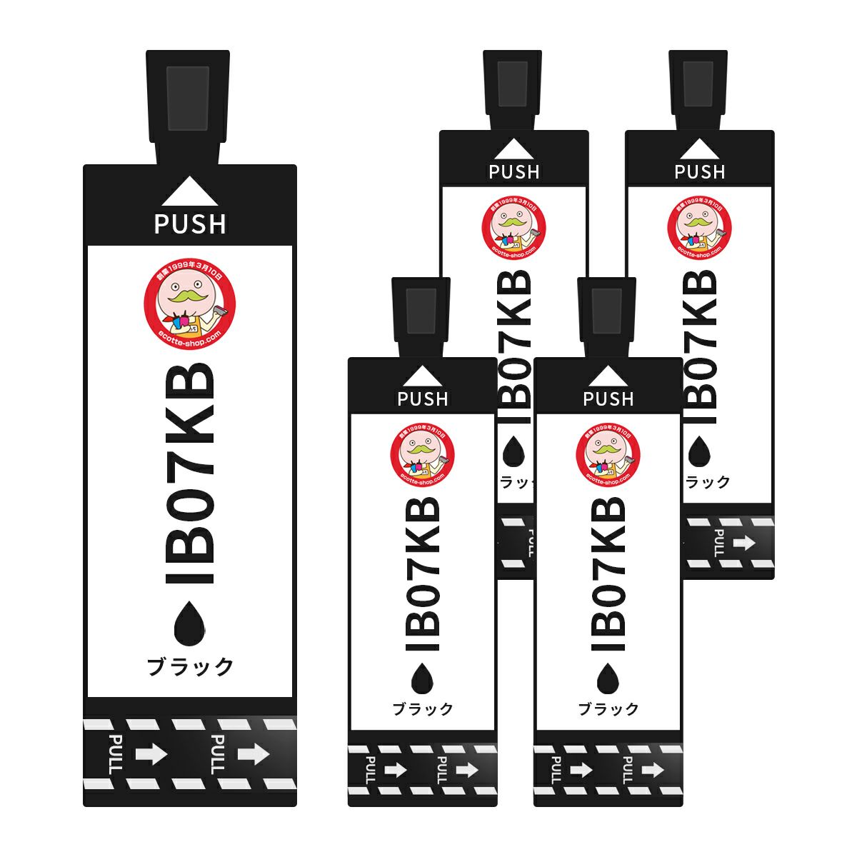 IB07 (IB07Aの大容量) マウス EPSON(エプソン) 互換インクカートリッジ