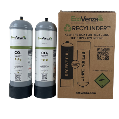 2 x 2.2L CO₂ Cylinder Replacements for Zip™ 91295 | Free Delivery