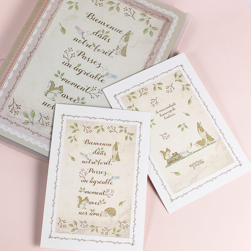 スタンプの作品集に【A5：カードホルダー(小)】えくりゅの森シリーズ