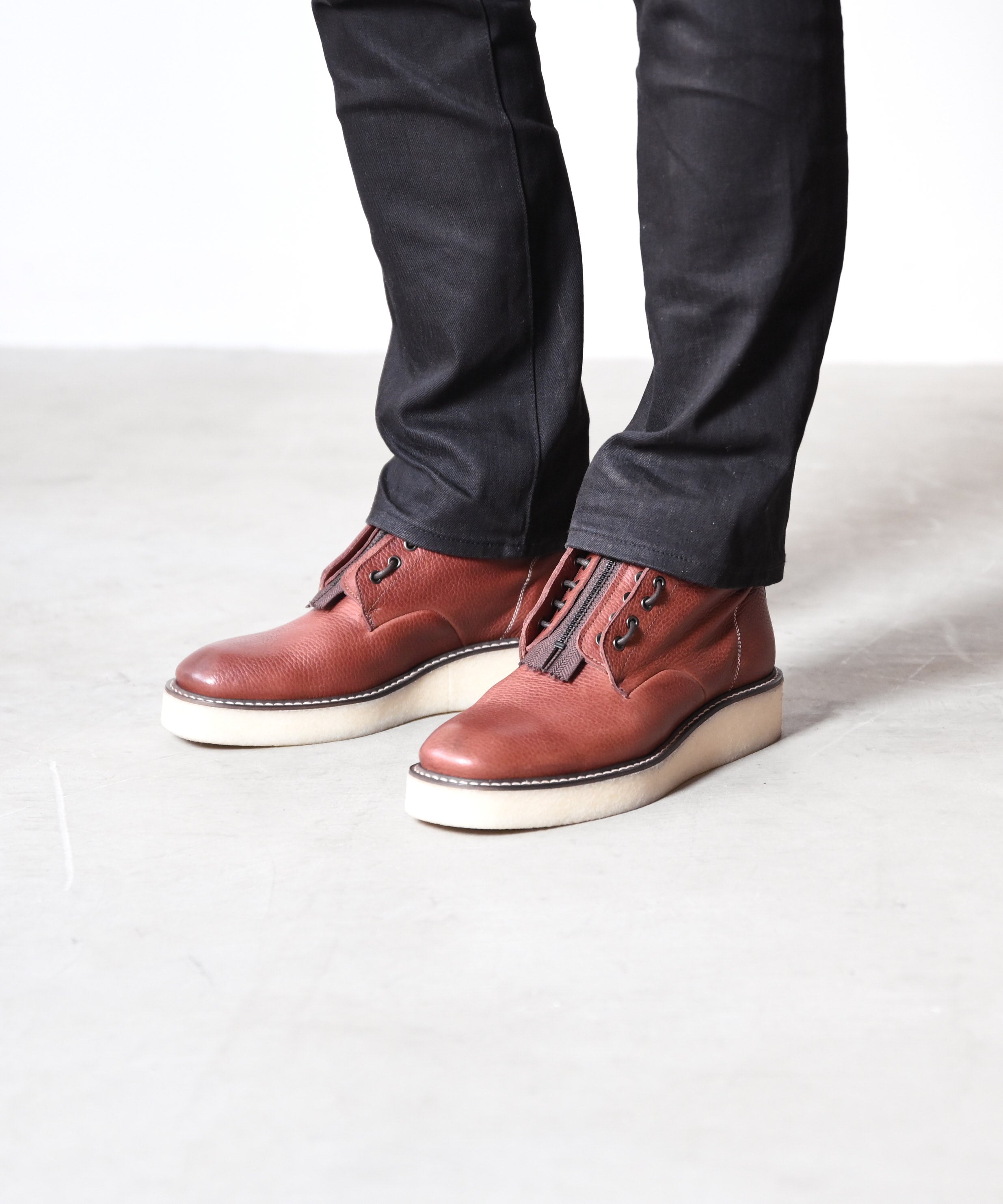 Archive】US chukka lace-up with zip / チャッカレースアップブーツ