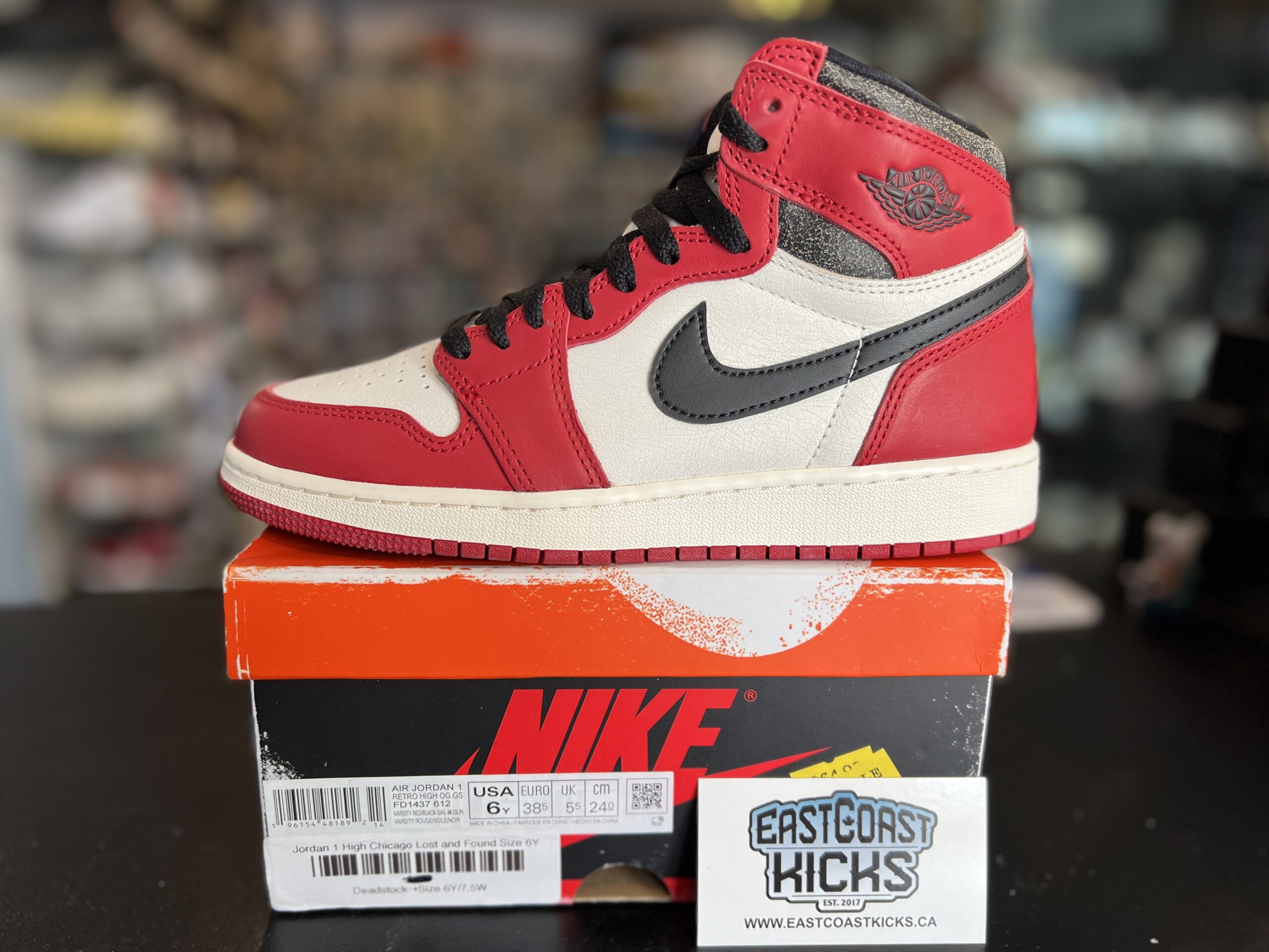 Jordan 1 Retro High OG Chicago Lost and Found Size 6Y | eBay