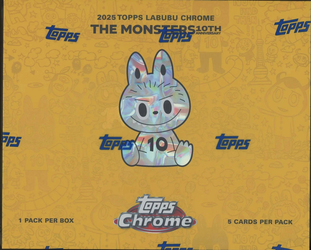 2025 TOPPS LABUBU CHROME THE MONSTERS 10th ANNIVERSARY HOBBY BOX