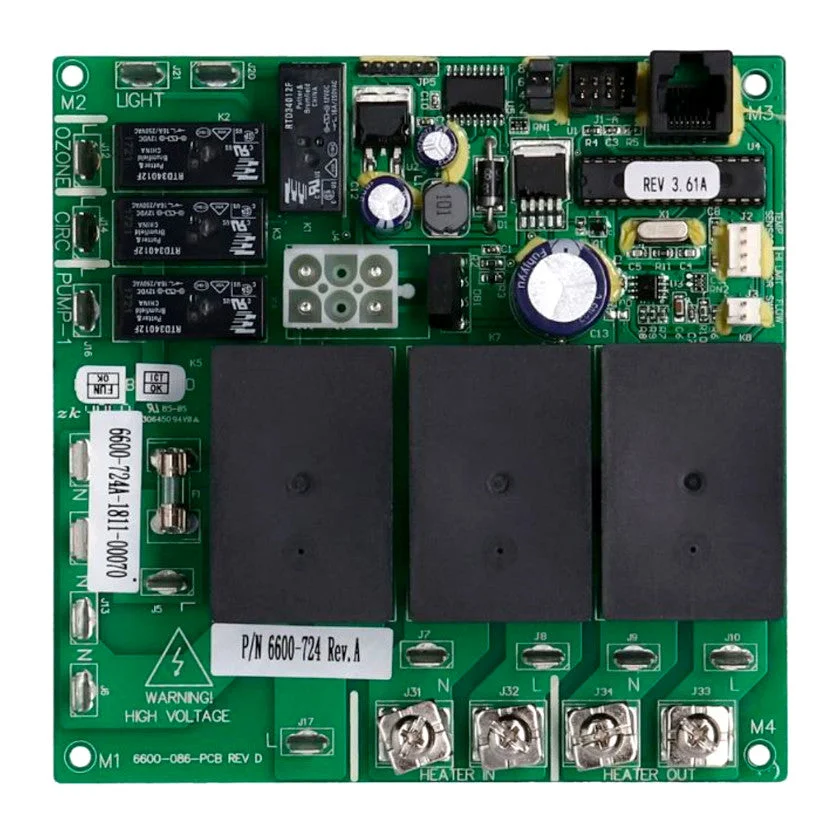 6600-724 Jacuzzi®/Sundance® Circuit Board (Rev. 3.57+) LX-10 (With