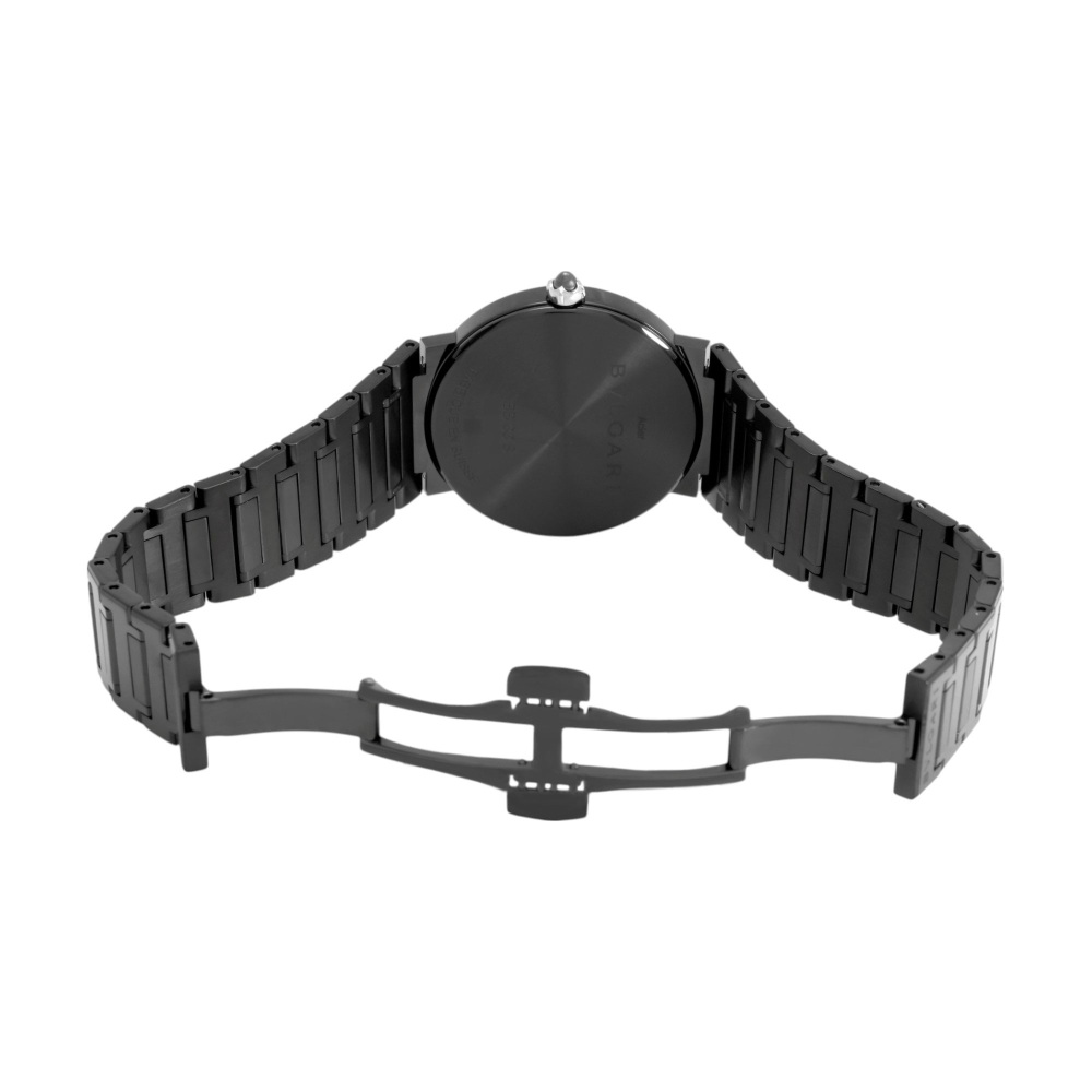 新品] ブルガリ ブルガリブルガリ BBL33BSSQZブラック ステンレス（DLC