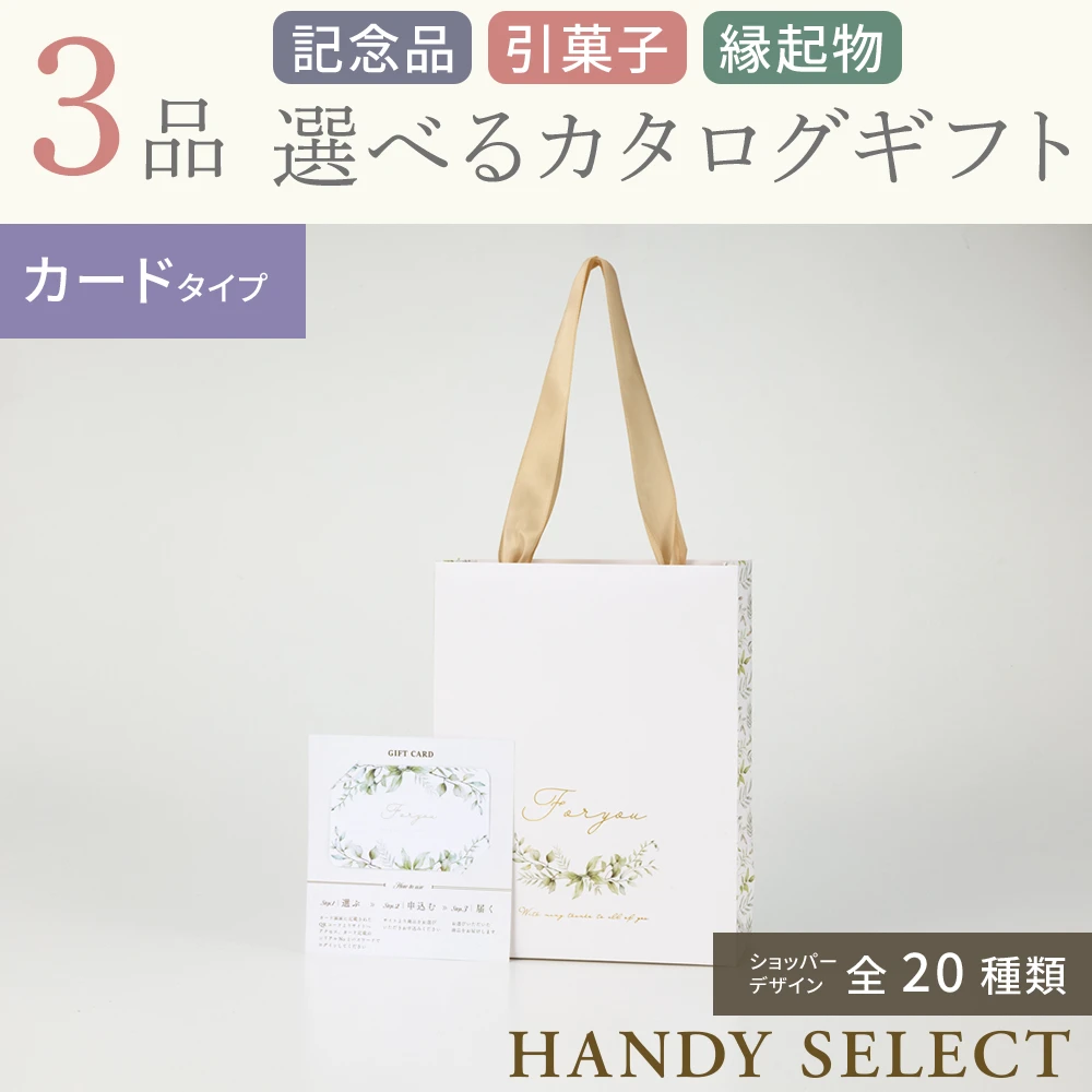ハンディセレクト】 3品 6,700円コース・カードタイプ(（未選択
