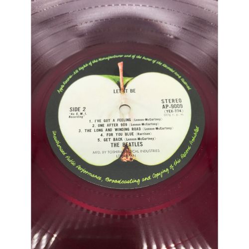 レコード AP-9009 赤盤 ビートルズ LET IT BE｜トレファクONLINE