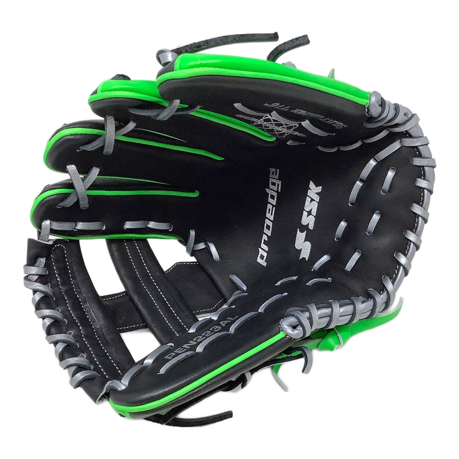 SSK (エスエスケイ) 軟式グローブ SIZE L ブラック×グリーン オール