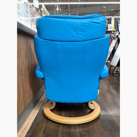 Ekornes (エコーネス) チェア ライトブルー オットマン付 限定カラー