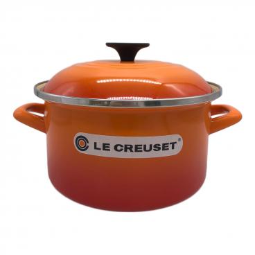LE CREUSET (ルクルーゼ) ココットエブリィ 18cm オレンジ｜トレファク