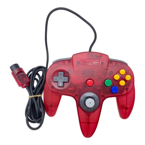 Nintendo (ニンテンドー) Nintendo64 クリアレッド @ NUS-001 動作確認