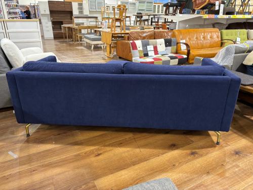 BoConcept (ボーコンセプト) ソファー ネイビー オットマン付 3人掛け