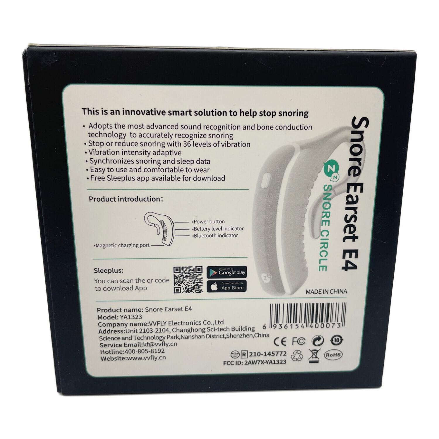 SNORE CIRCLE(スノアサークル） いびき防止グッズ Snore Earset E4