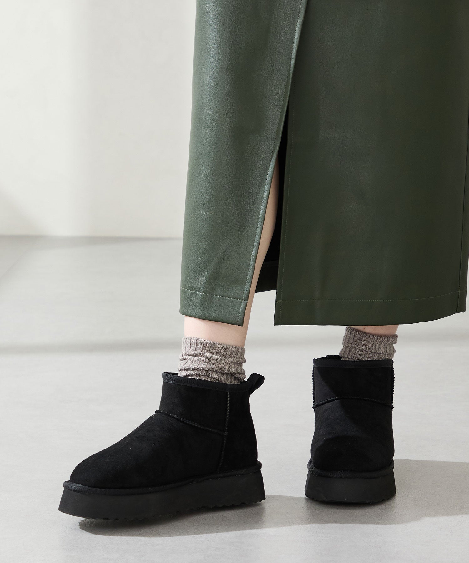 厚底ムートンショートブーツ/51409 – ORIENTALTRAFFIC