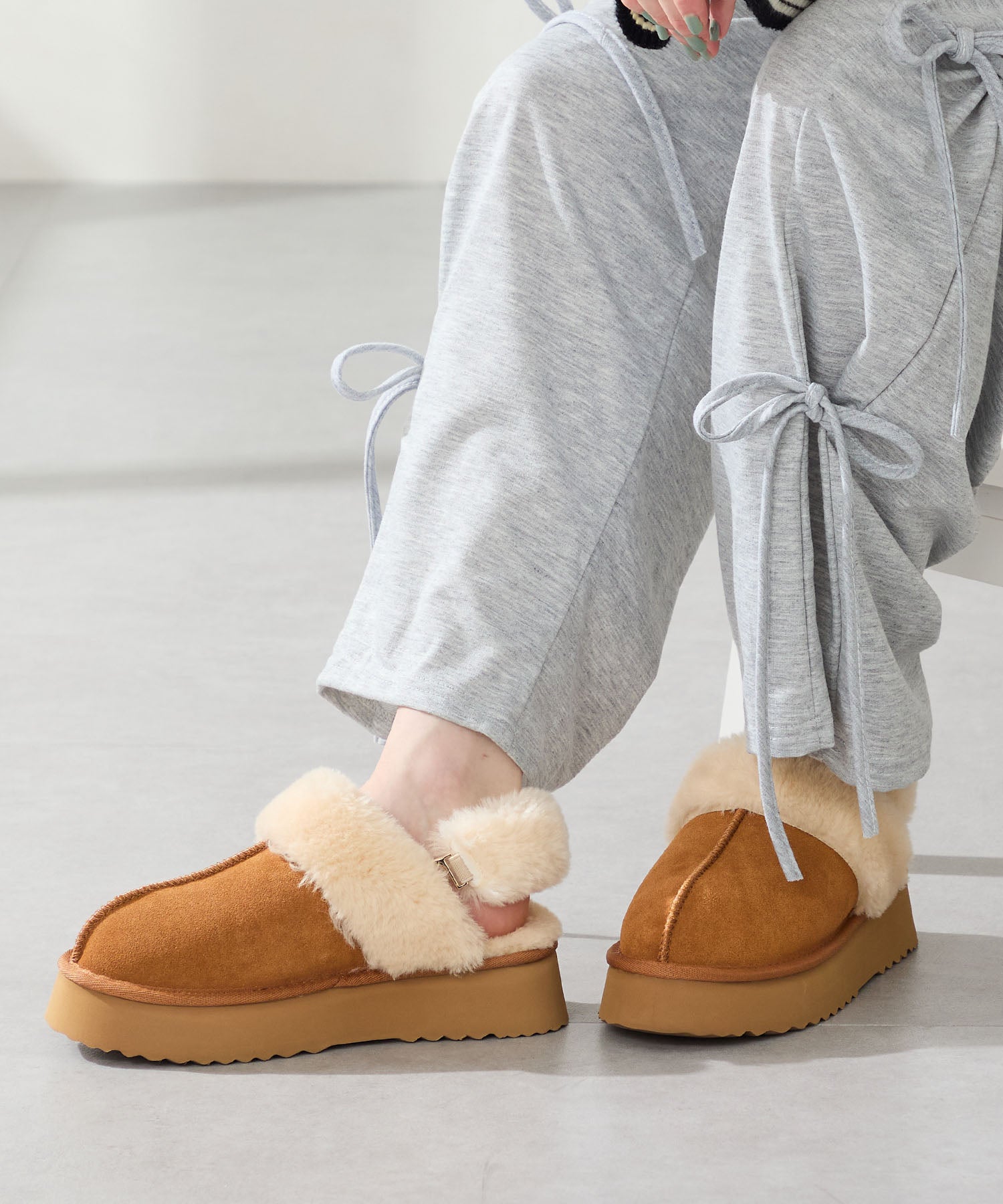 厚底ムートン2wayサンダル/51320 – ORIENTALTRAFFIC